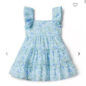 Janie and Jack floral bubble sleeve tiered dress